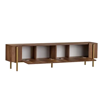 Nexus TV-benk 180 cm - Barok Walnut Gold - Møbler - TV- & Mediamøbler - Mediestativ & veggfeste - TV-veggfeste