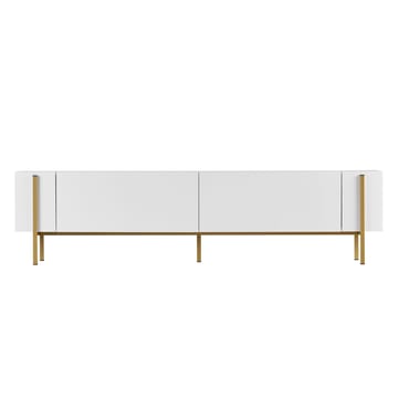 Nexus TV-benk 180 cm - Hvitt og gull - Møbler - TV- & Mediamøbler - Mediestativ & veggfeste - TV-veggfeste