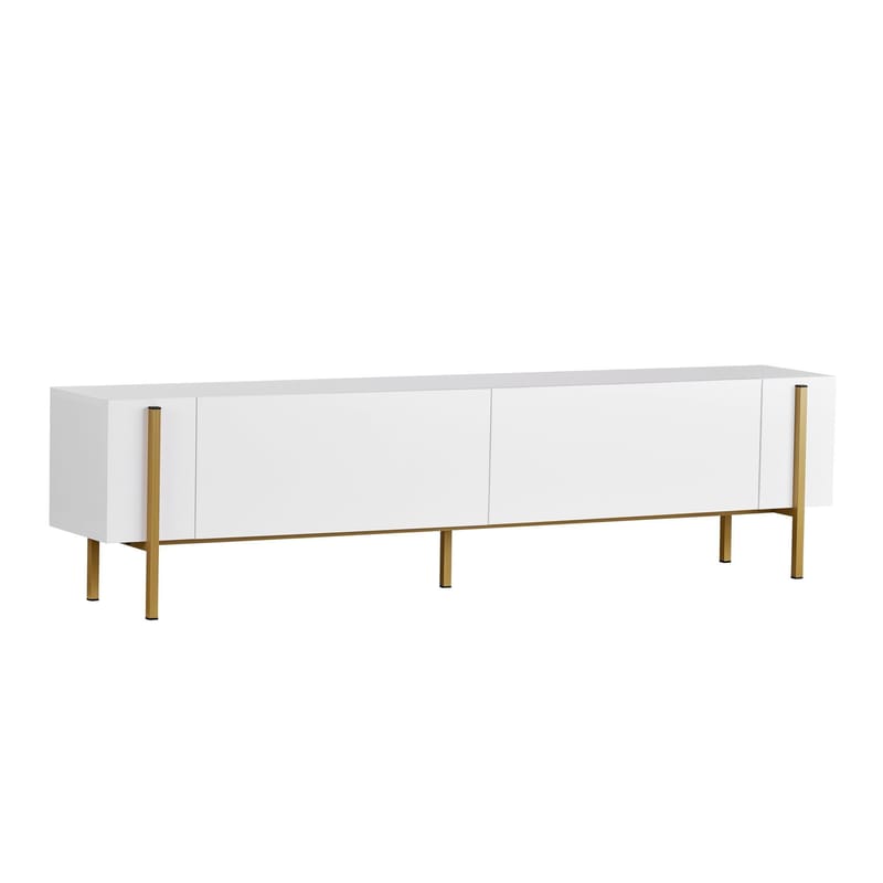 Nexus TV-benk 180 cm, Hvitt/gull