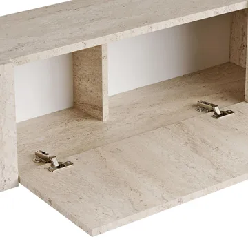 Nexus TV-benk 180 cm - Travertin/gull - Møbler - TV- & Mediamøbler - TV benk & mediabenk
