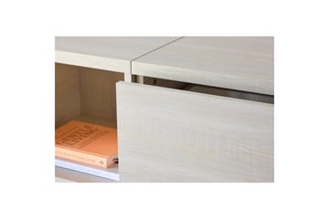 Nomi Vegghengt TV-benk 180 cm med Oppbevaring i Lyst Tre - Beige - Møbler - TV- & Mediamøbler - TV benk & mediabenk