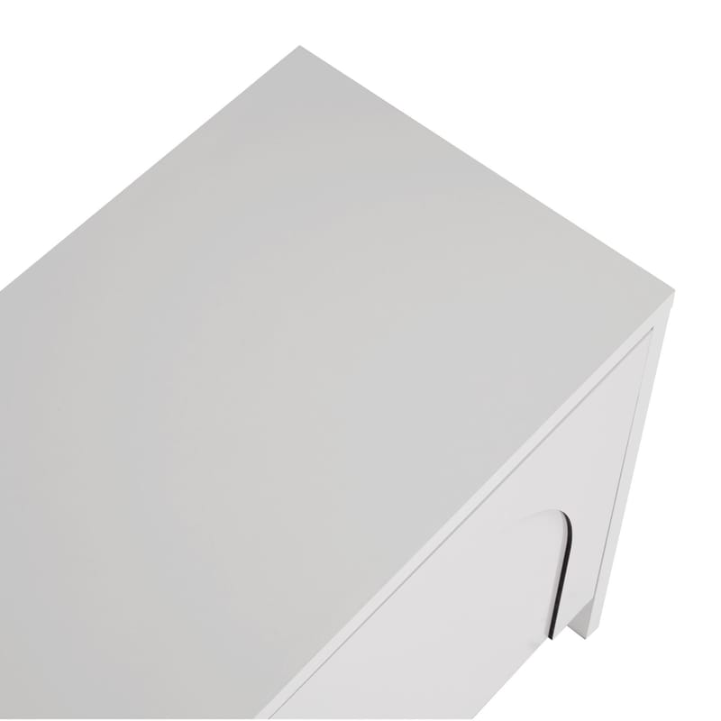 Nomira TV-benk 180 cm - Hvit - Møbler - TV- & Mediamøbler - Mediestativ & veggfeste - TV-veggfeste