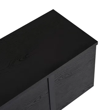 Nopira TV-benk 180 cm - Wood Black og Black - Møbler - TV- & Mediamøbler - Mediestativ & veggfeste - TV-veggfeste