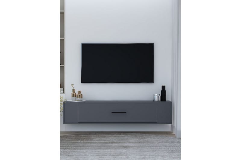 Noxen TV-benk 120x26 cm - Antrasitt - Møbler - TV- & Mediamøbler - Mediestativ & veggfeste - TV-veggfeste