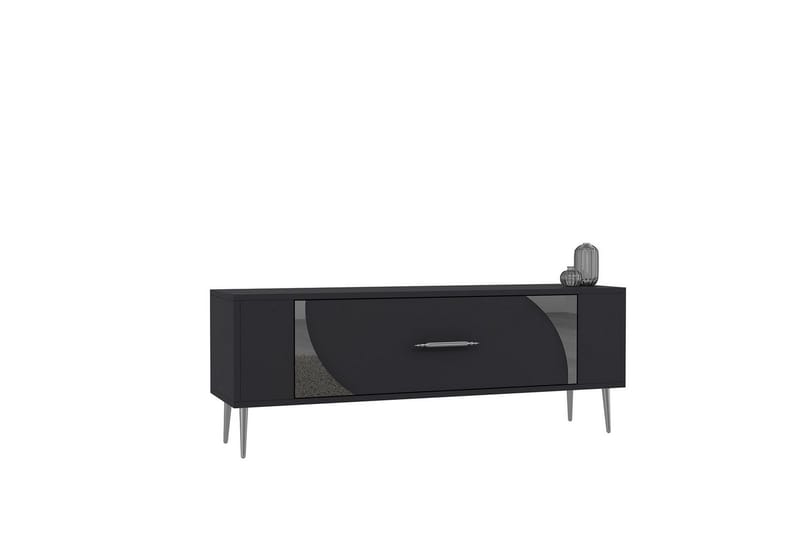 Olyra TV-benk 120 cm - Antrasitt/Sølv - Møbler - TV- & Mediamøbler - TV benk & mediabenk