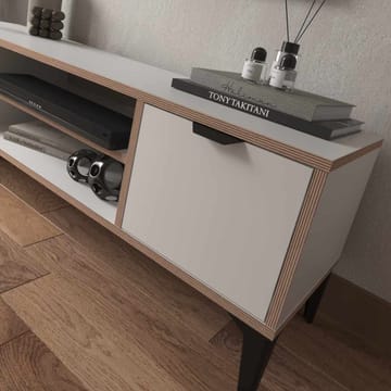 Olyros TV-benk 140 cm - Hvit - Møbler - TV- & Mediamøbler - Mediestativ & veggfeste - TV-veggfeste