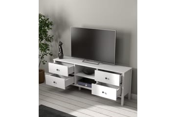Olyros TV-benk 160 cm - Natur/Hvit - Møbler - TV- & Mediamøbler - TV benk & mediabenk