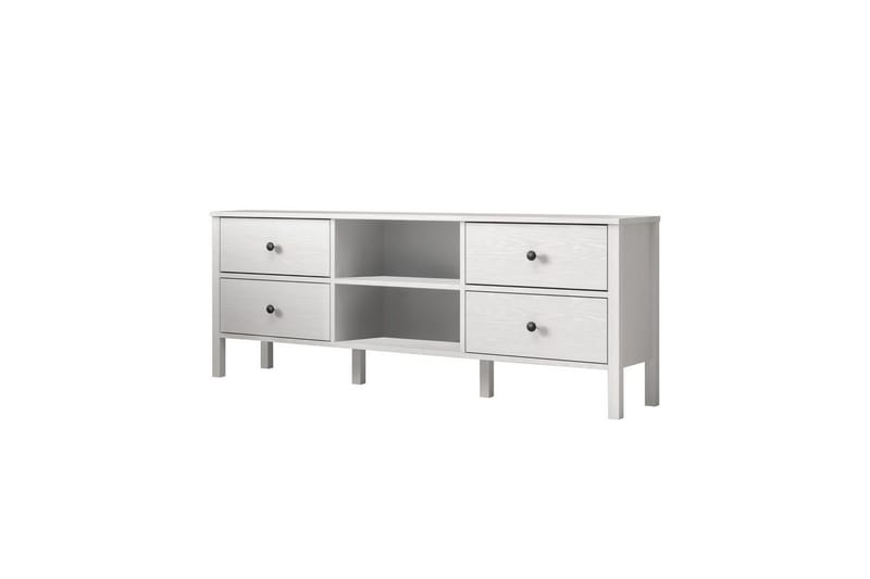 Olyros TV-benk 160 cm, Natur/Hvit