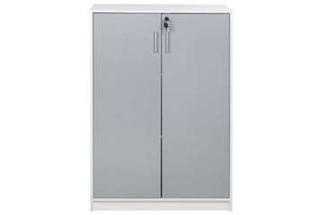 Oppbevaringsenhet Zehna Grå, hvit, 80x40x117 cm - Grå, hvit, 80x40x117 cm - Møbler - TV- & Mediamøbler - Mediestativ & veggfeste - TV-veggfeste
