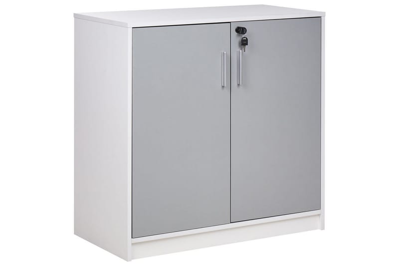 Oppbevaringsenhet Zehna Grå, hvit, 80x40x80 cm - Grå, hvit, 80x40x80 cm - Møbler - TV- & Mediamøbler - Mediestativ & veggfeste - TV-veggfeste