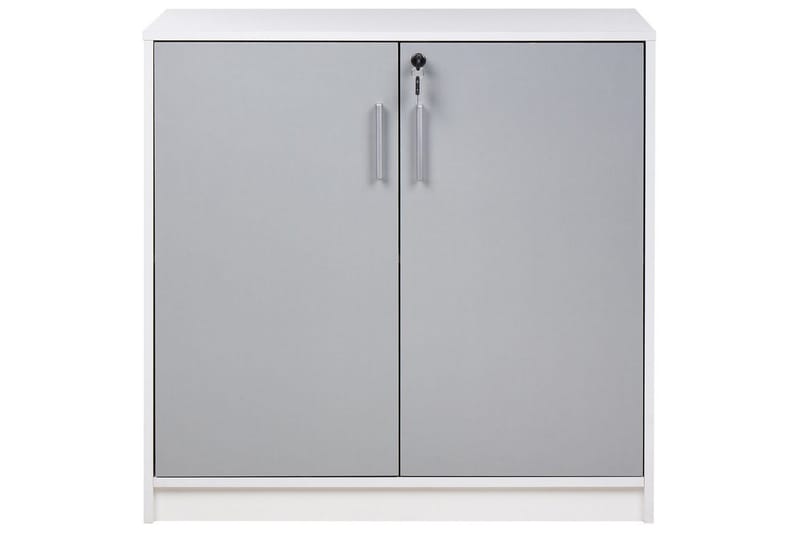 Oppbevaringsenhet Zehna Grå, hvit, 80x40x80 cm - Grå, hvit, 80x40x80 cm - Møbler - TV- & Mediamøbler - Mediestativ & veggfeste - TV-veggfeste