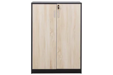 Oppbevaringsenhet Zehna Lyst tre, svart, 80x40x117 cm - Lyst tre, svart, 80x40x117 cm - Oppbevaring - Skap - Oppbevaringsskap