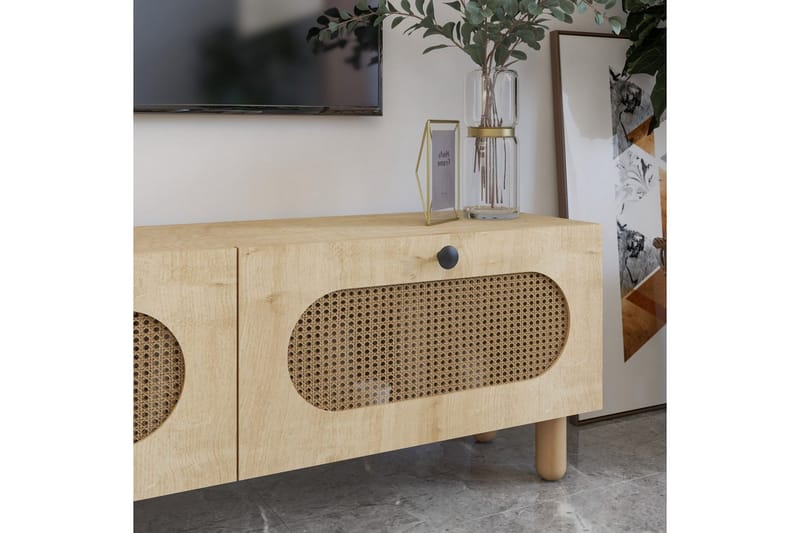 Ossin TV-benk 180 cm - Eik - Møbler - TV- & Mediamøbler - TV benk & mediabenk