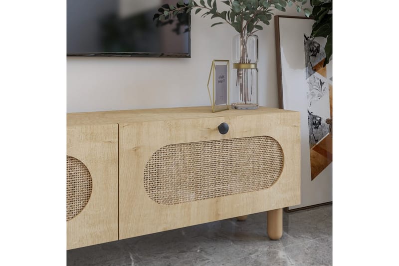 Ossin TV-benk 180 cm - Eik - Møbler - TV- & Mediamøbler - TV benk & mediabenk