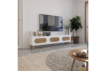 Ossin TV-benk 180 cm - Hvit - Møbler - TV- & Mediamøbler - TV benk & mediabenk