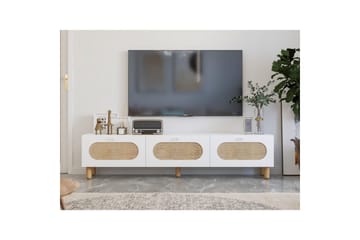 Ossin TV-benk 180 cm - Hvit - Møbler - TV- & Mediamøbler - TV benk & mediabenk