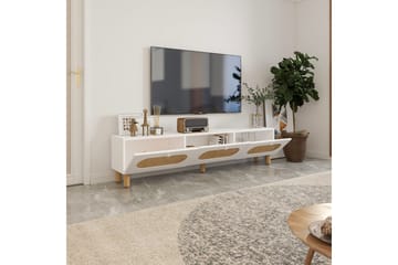 Ossin TV-benk 180 cm - Hvit - Møbler - TV- & Mediamøbler - TV benk & mediabenk