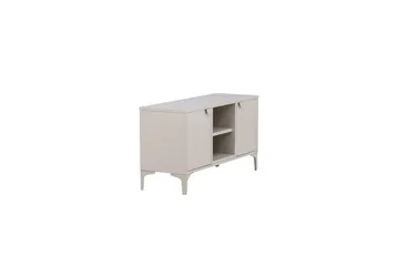Piring Gulvstående TV-benk 120 cm med Oppbevaring i Metall - Beige - Møbler - TV- & Mediamøbler - TV benk & mediabenk