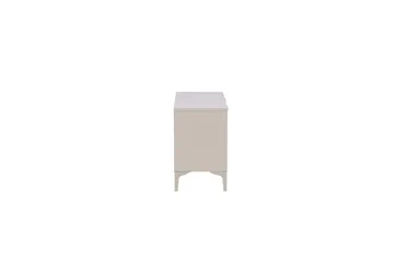 Piring Gulvstående TV-benk 120 cm med Oppbevaring i Metall - Beige - Møbler - TV- & Mediamøbler - TV benk & mediabenk
