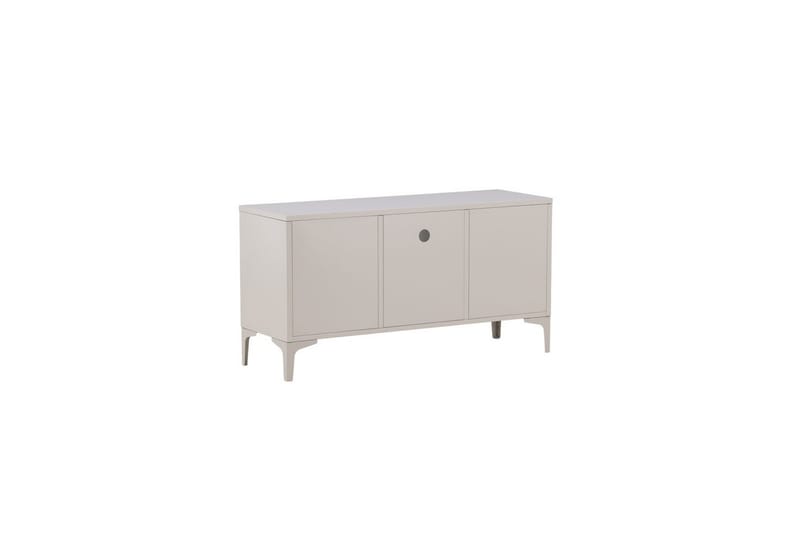 Piring Gulvstående TV-benk 120 cm med Oppbevaring i Metall - Beige - Møbler - TV- & Mediamøbler - TV benk & mediabenk