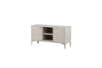 Piring Gulvstående TV-benk 120 cm med Oppbevaring i Metall - Beige - Møbler - TV- & Mediamøbler - TV benk & mediabenk