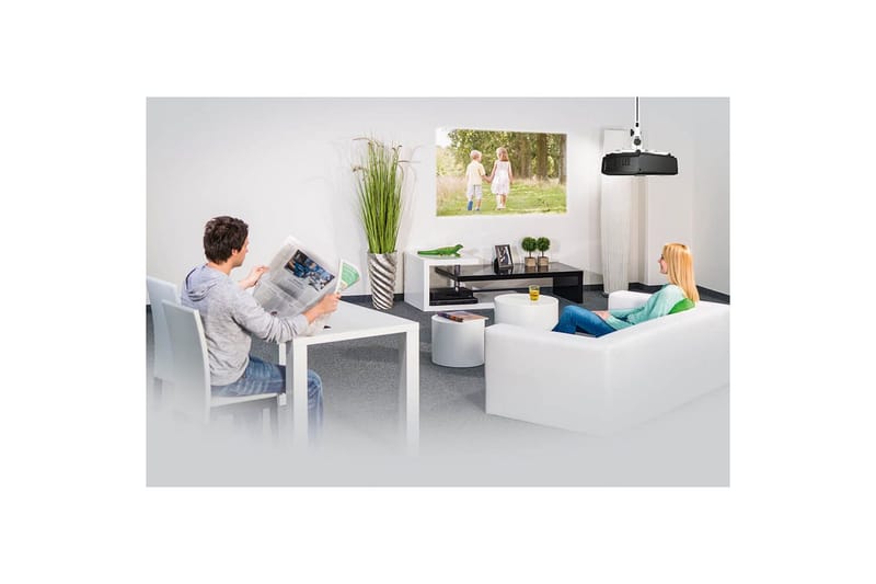 Prosjektorfeste Hama til tak og vegg hvit - Hvit - Møbler - TV- & Mediamøbler - Mediestativ & veggfeste - Projektorfeste