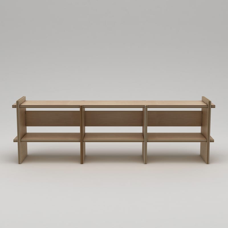 Ropira TV-benk 220 cm - Naturlig tre - Møbler - TV- & Mediamøbler - Mediestativ & veggfeste - TV-veggfeste