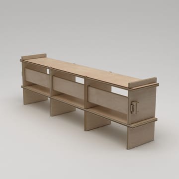 Ropira TV-benk 220 cm - Naturlig tre - Møbler - TV- & Mediamøbler - Mediestativ & veggfeste - TV-veggfeste