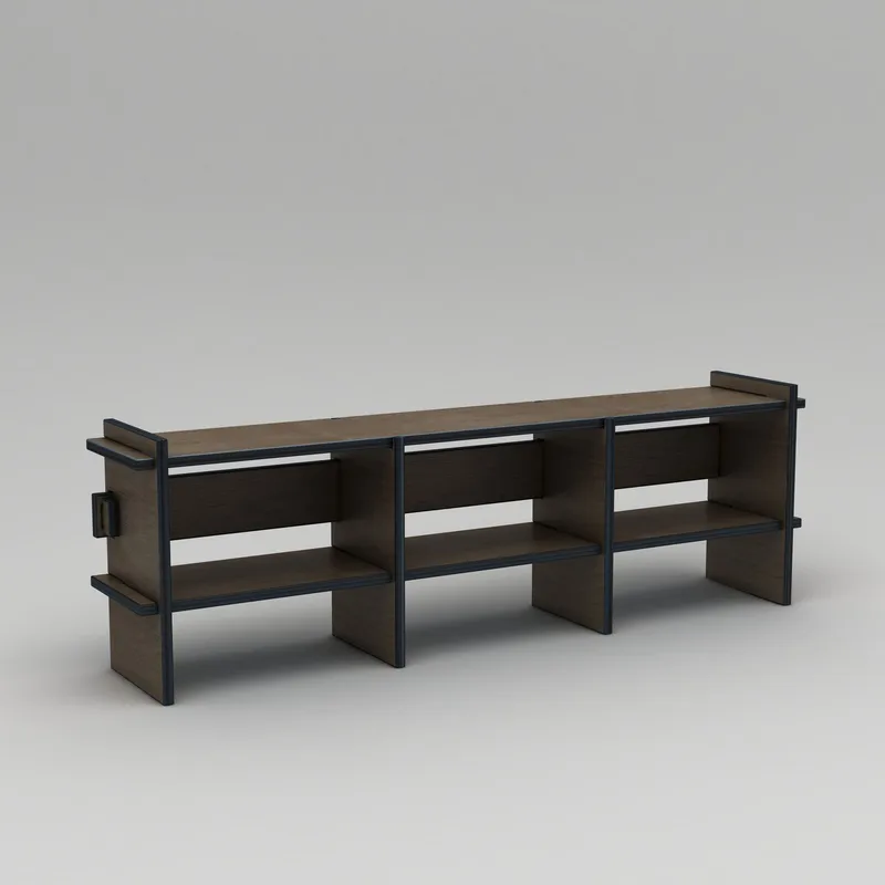 Ropira TV-benk 220 cm, Valnøtt