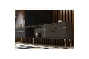 Safiya TV-benk 150 cm - Antrasitt/Sølv - Møbler - TV- & Mediamøbler - TV benk & mediabenk