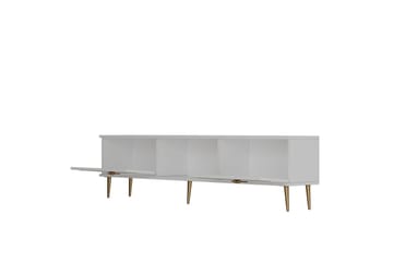 Safiya TV-benk 150 cm - Hvit/Gull - Møbler - TV- & Mediamøbler - TV benk & mediabenk