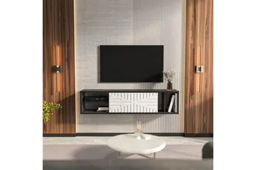 Saller TV-benk 140 cm - Sort/Hvit - Møbler - TV- & Mediamøbler - TV benk & mediabenk