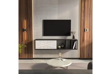 Saller TV-benk 140 cm - Sort/Hvit - Møbler - TV- & Mediamøbler - TV benk & mediabenk