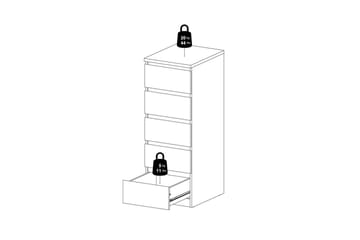 Salomns Kommode 111,3 cm - Svart - Oppbevaring - Oppbevaringsmøbler - Kommode