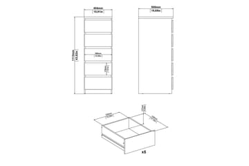 Salomns Kommode 111,3 cm - Svart - Oppbevaring - Oppbevaringsmøbler - Kommode