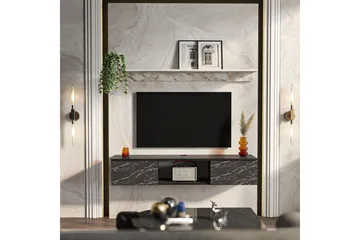 Sovric TV-benk 140 cm - Hvit - Møbler - TV- & Mediamøbler - TV benk & mediabenk