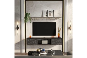 Sovric TV-benk 140 cm - Hvit - Møbler - TV- & Mediamøbler - TV benk & mediabenk