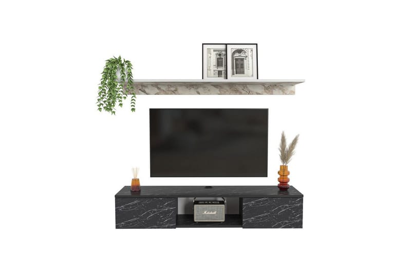 Sovric TV-benk 140 cm, Hvit