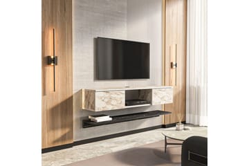 Sovric TV-benk 140 cm - Hvit - Møbler - TV- & Mediamøbler - TV benk & mediabenk