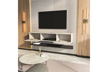 Sovric TV-benk 140 cm - Hvit - Møbler - TV- & Mediamøbler - TV benk & mediabenk