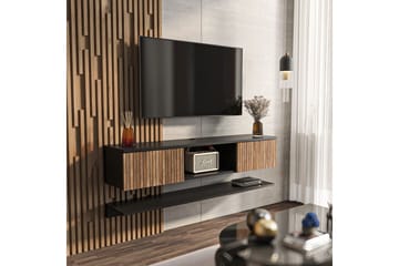 Sovric TV-benk 140 cm - Natur/Sort - Møbler - TV- & Mediamøbler - TV benk & mediabenk