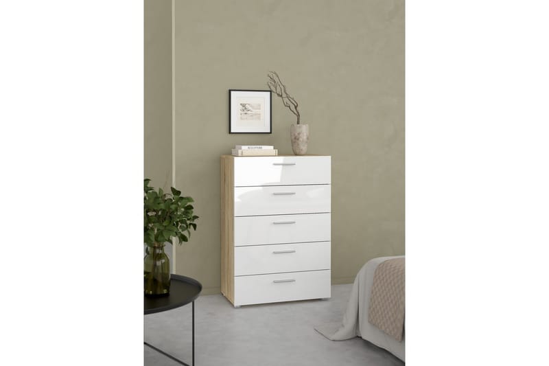 Suntia Kommode 70 cm - Natur/Hvit - Oppbevaring - Oppbevaringsmøbler - Kommode