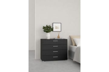 Suntia Kommode 80 cm - Svart/Gråfarget tre - Oppbevaring - Oppbevaringsmøbler - Kommode