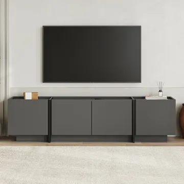 Sylvenn TV-benk 180 cm - Antrasitt/Svart - Møbler - TV- & Mediamøbler - TV benk & mediabenk