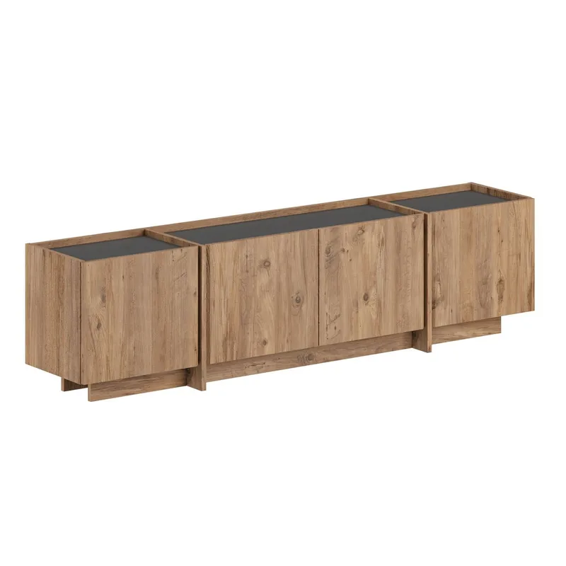 Sylvenn TV-benk 180 cm, Atlantic Pine/Anthracite