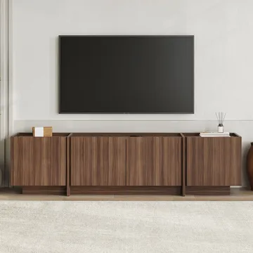 Sylvenn TV-benk 180 cm - Milano Walnut - Møbler - TV- & Mediamøbler - Mediestativ & veggfeste - TV-veggfeste
