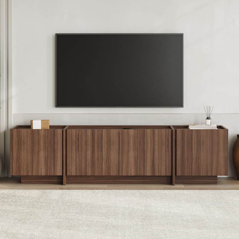 Sylvenn TV-benk 180 cm - Milano Walnut - Møbler - TV- & Mediamøbler - Mediestativ & veggfeste - TV-veggfeste