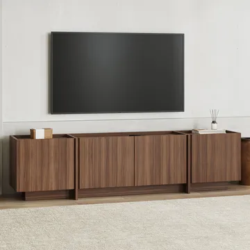 Sylvenn TV-benk 180 cm - Milano Walnut - Møbler - TV- & Mediamøbler - Mediestativ & veggfeste - TV-veggfeste