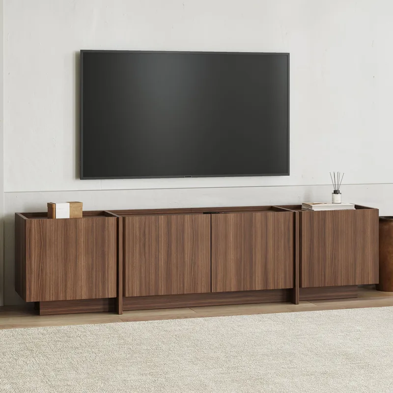 Sylvenn TV-benk 180 cm - Milano Walnut - Møbler - TV- & Mediamøbler - Mediestativ & veggfeste - TV-veggfeste