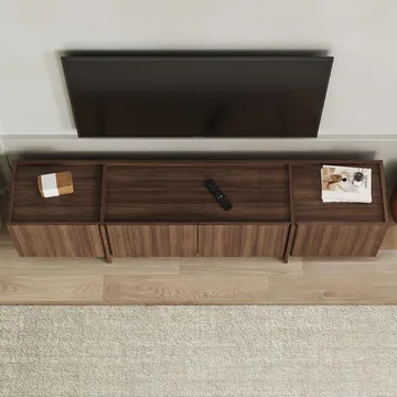 Sylvenn TV-benk 180 cm - Milano Walnut - Møbler - TV- & Mediamøbler - Mediestativ & veggfeste - TV-veggfeste